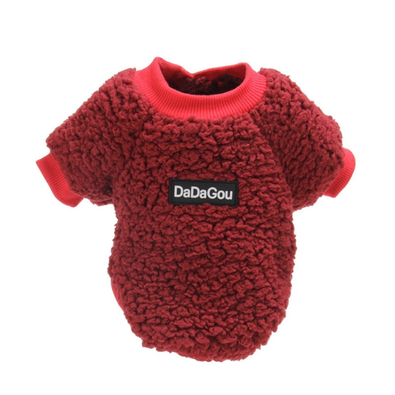 Cute Winter Dog Warm Fleece clothing