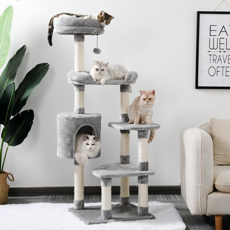 multi level cat tree house tower scratch post