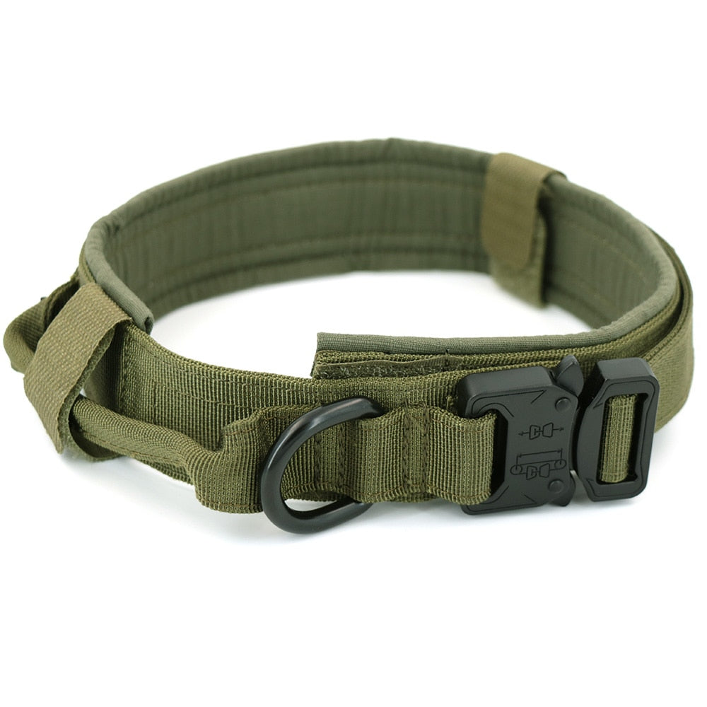 tactical training dog collar and leash set