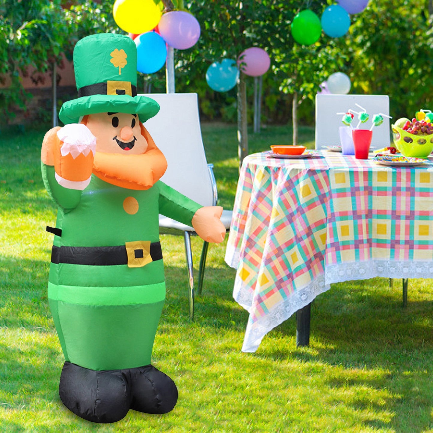 Luminous infIatable Saint Patrick's Day Garden Decoration