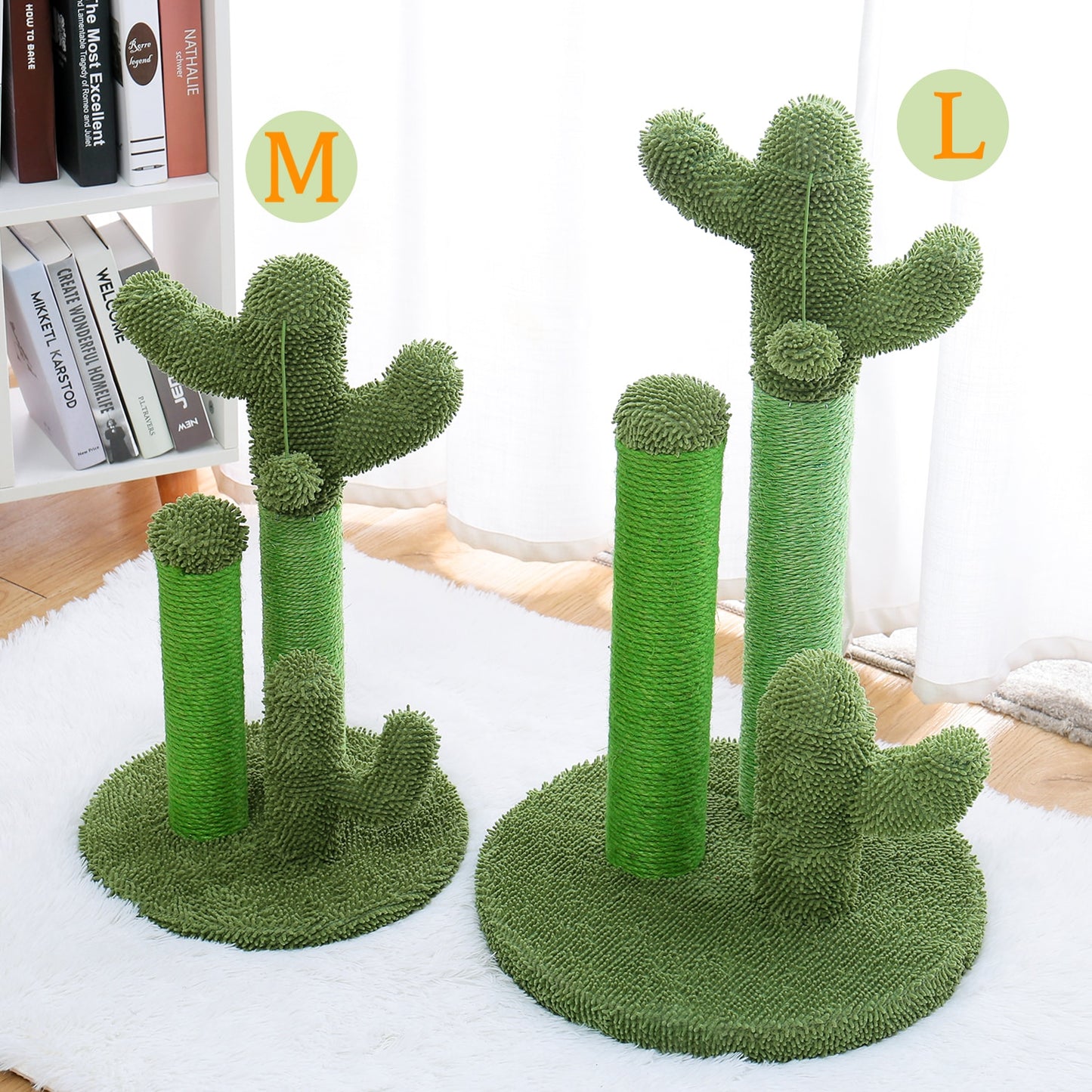 2 size cactus style cat scratch post