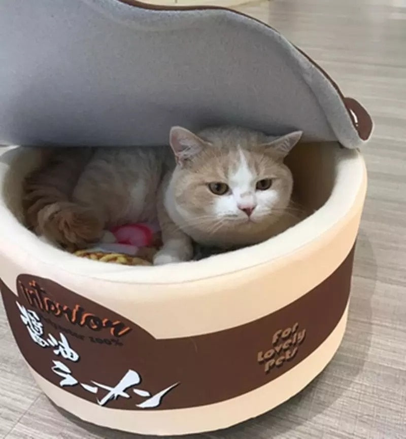 instant noodle cozy pet bed