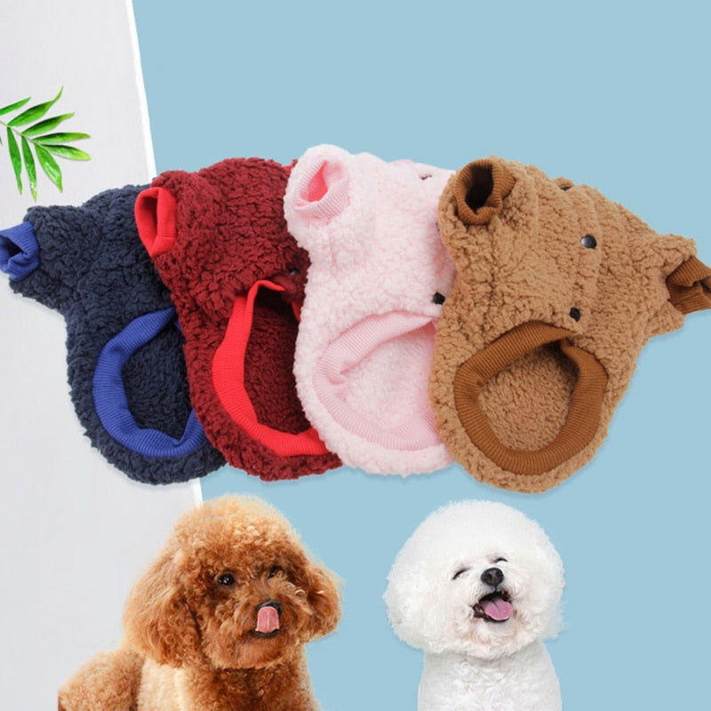 Cute Winter Dog Warm Fleece clothing