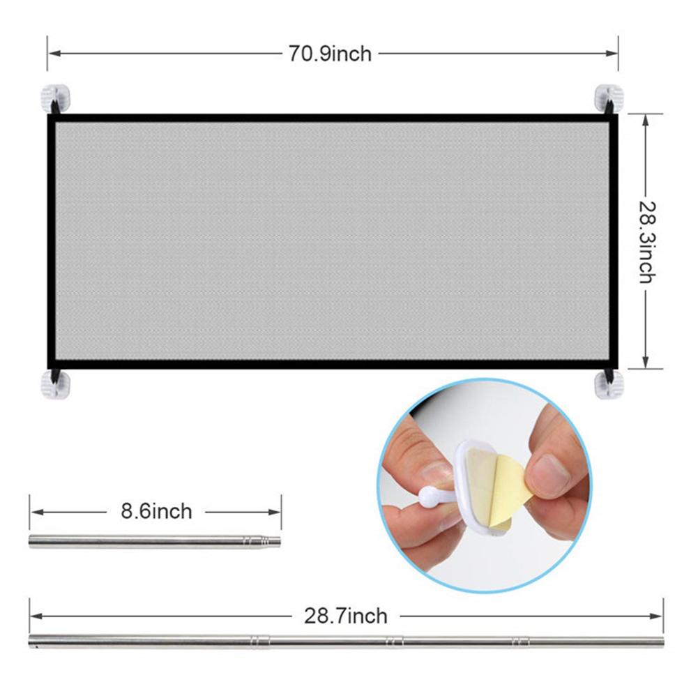 folding breathable mesh pet barrier