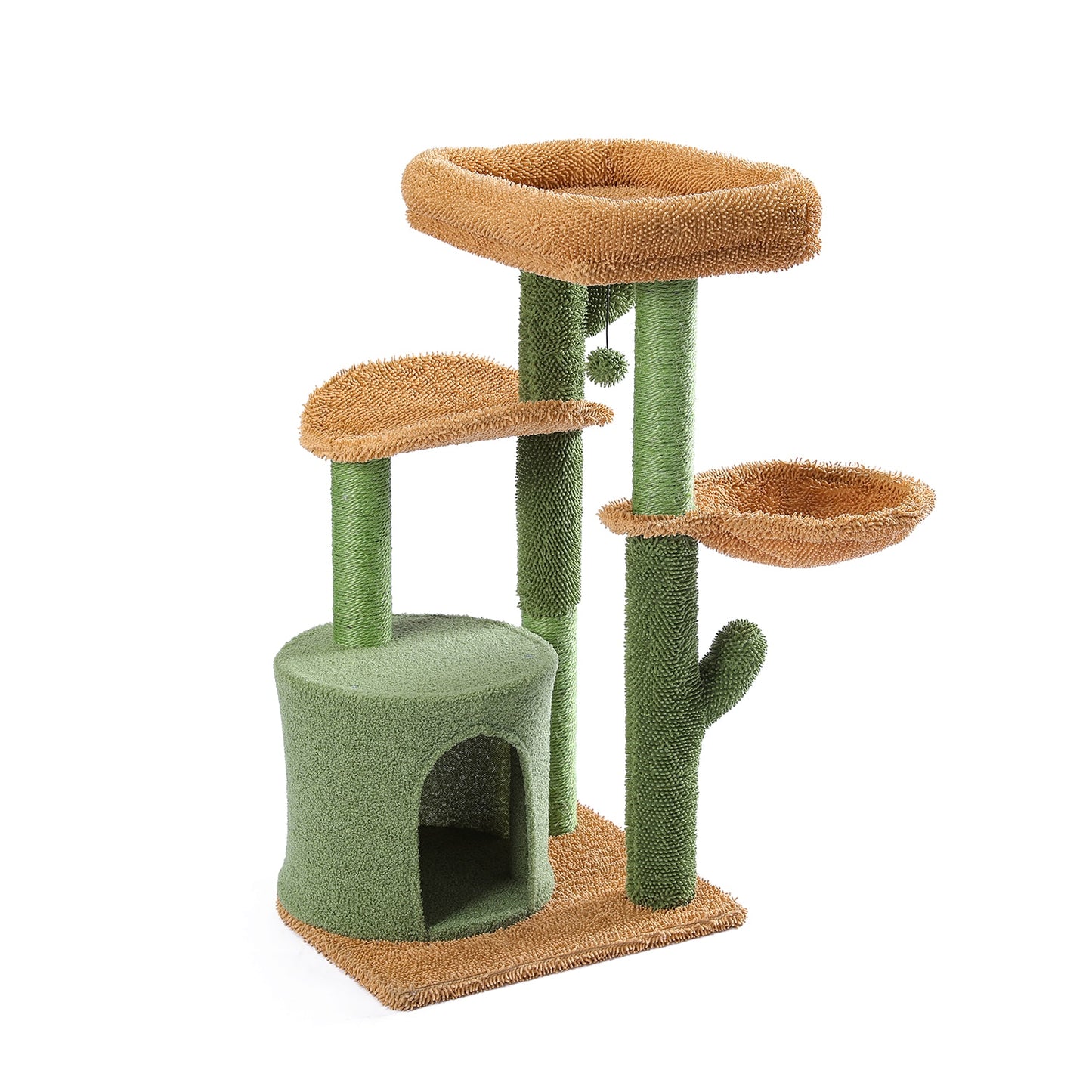 cactus cat tree tower play house and scratch post