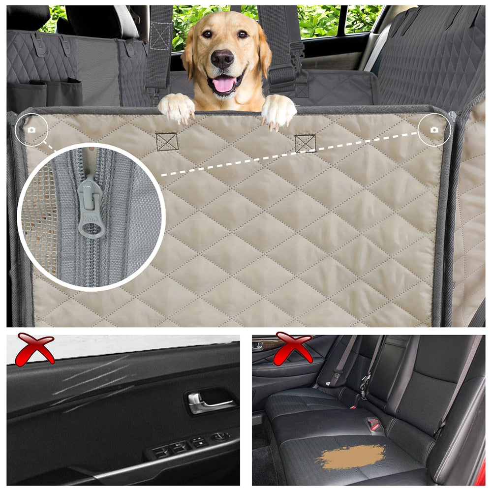 pet carrier car seat water proof back seat hammock