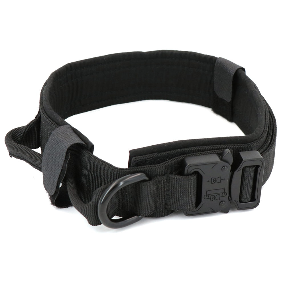 tactical training dog collar and leash set