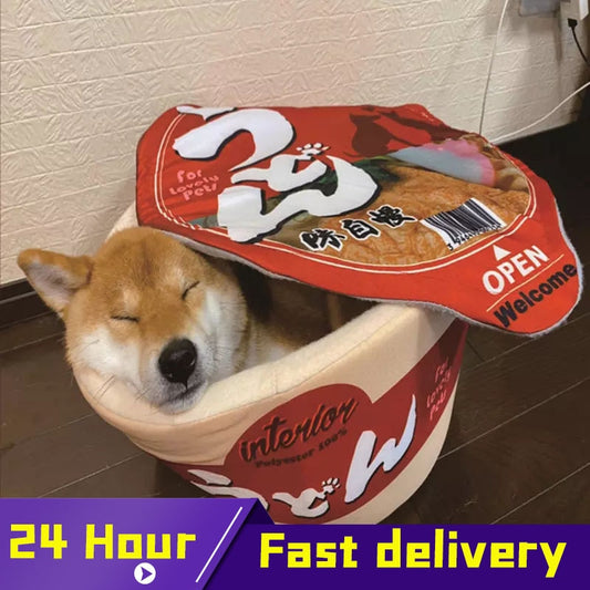 instant noodle cozy pet bed