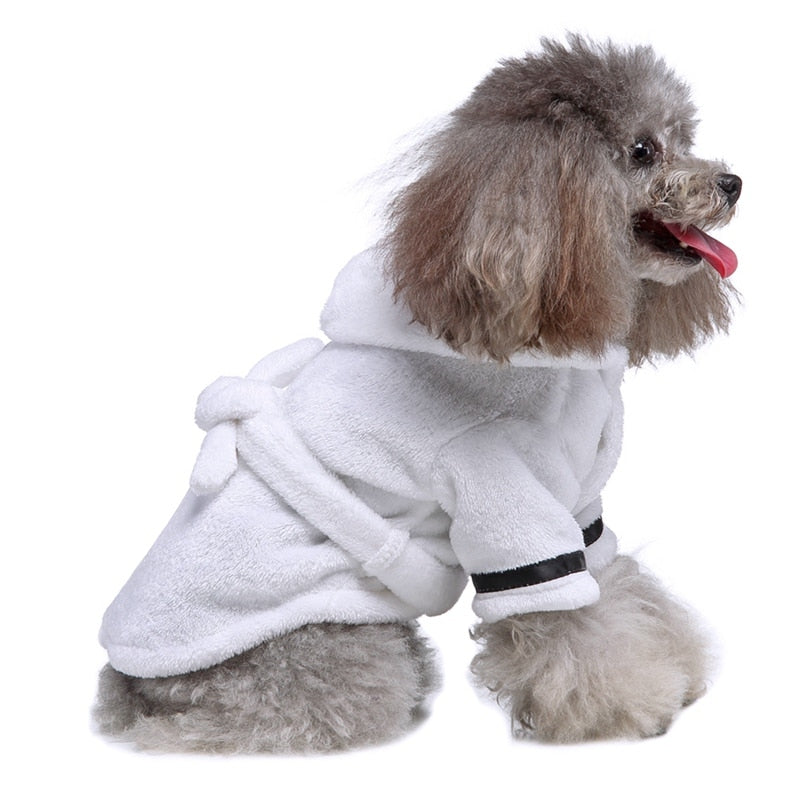 dog pet bathrobe pyjamas towel