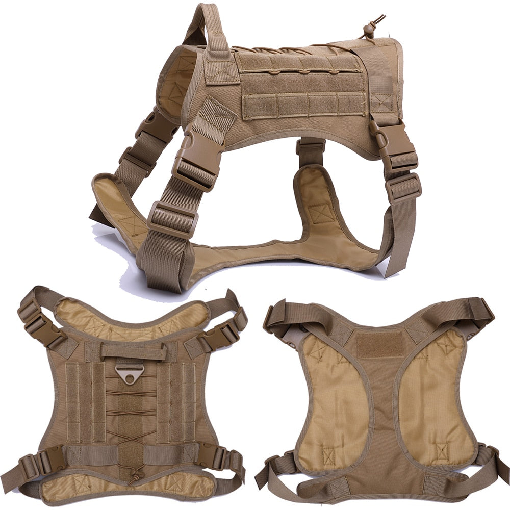 Tactical Dog training harness vest and leash