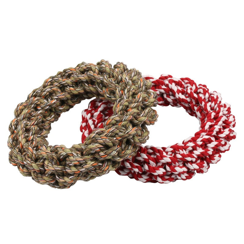 1pc bite resistant cotton rope chew toy