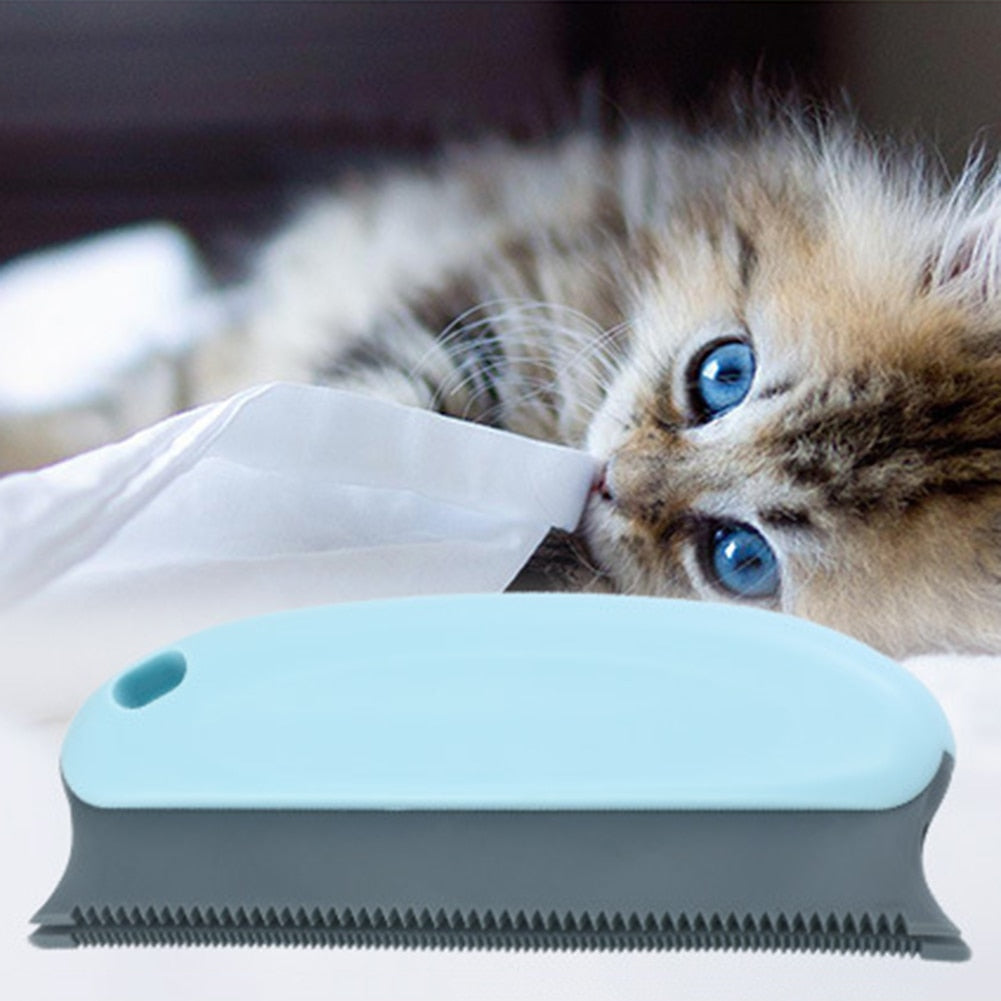 Pet hair removal brush for carpet furniture clothes