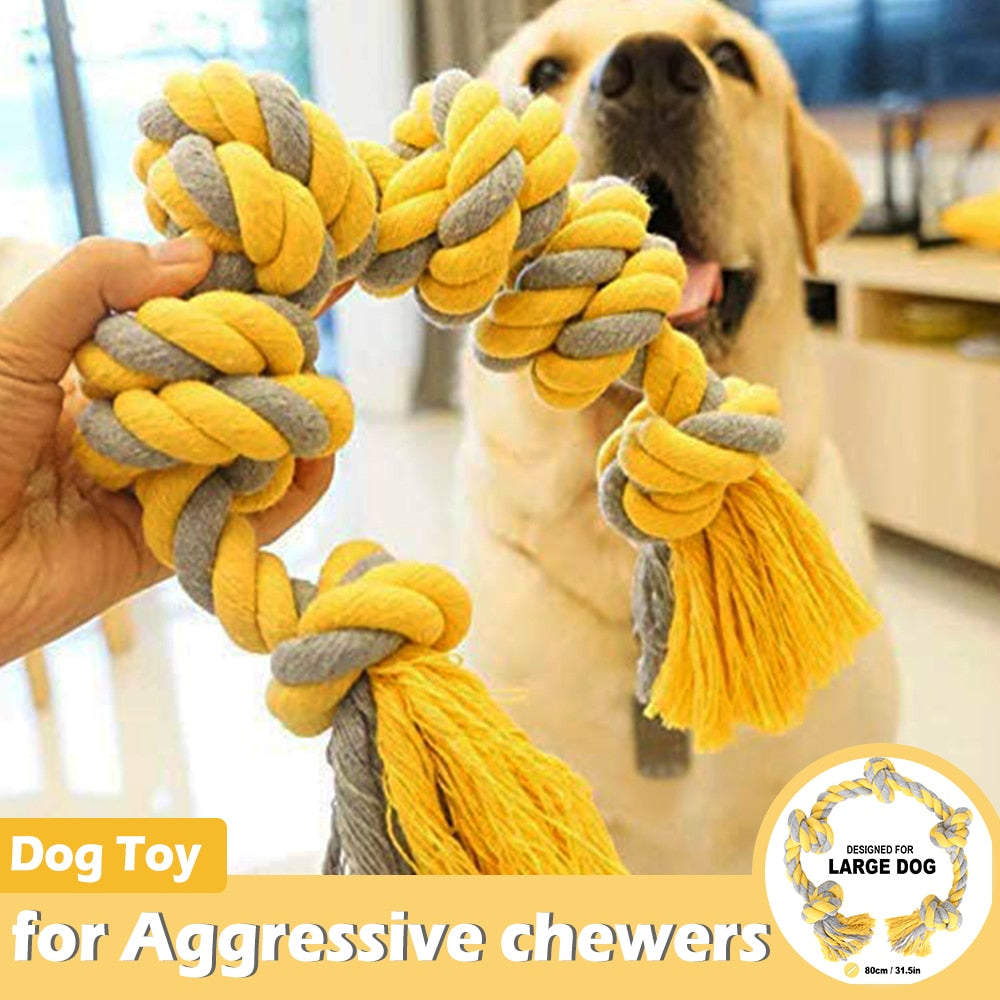 80cm large dog cotton chew rope