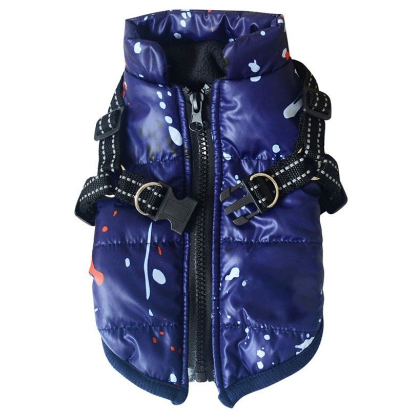 waterproof warm winter padded pet jacket