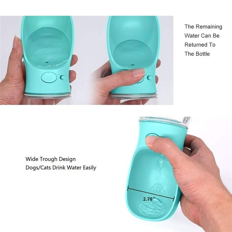 350/550ML Portable Pet water bottle