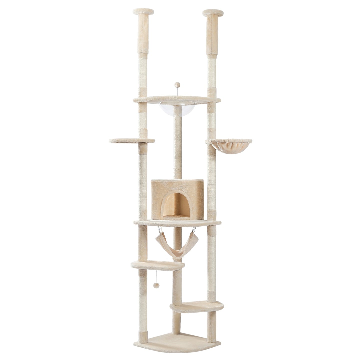 tall cat tree tower with scratch posts