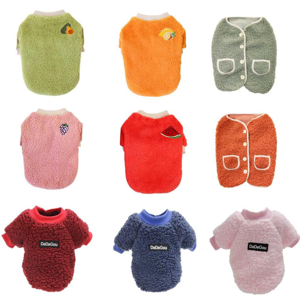 Cute Winter Dog Warm Fleece clothing