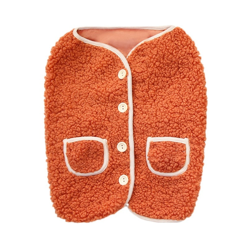 Cute Winter Dog Warm Fleece clothing