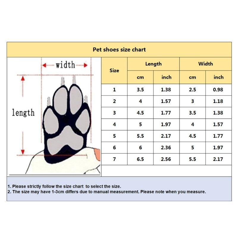 4pcs soft soled antiskid pet shoes