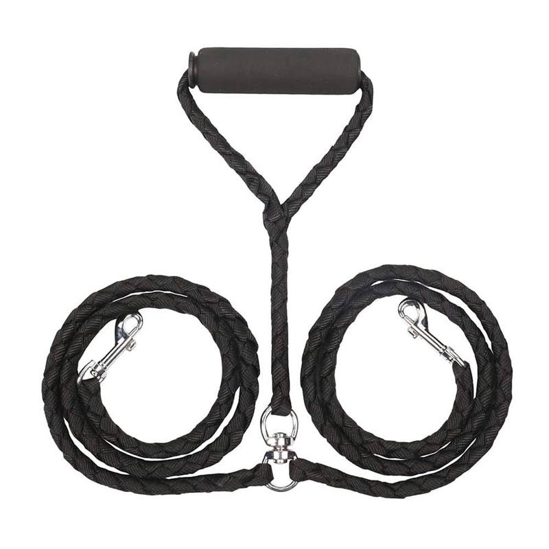 two way dual nylon dog lead