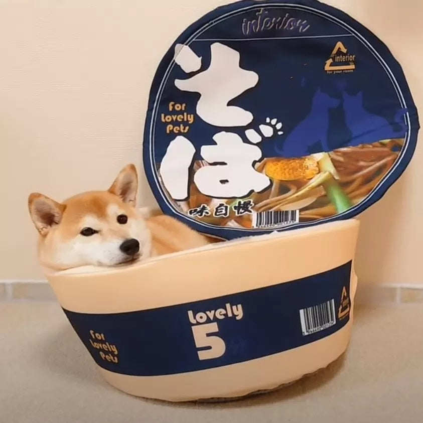 instant noodle cozy pet bed