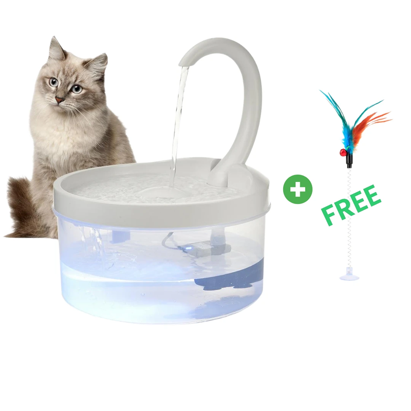 automatic pet water fountain with automatic shutoff