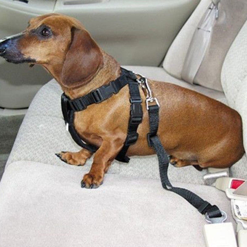 1pc adjustable dog car harness