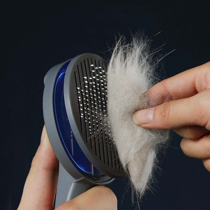 cat/dog self cleaning hair removal brush