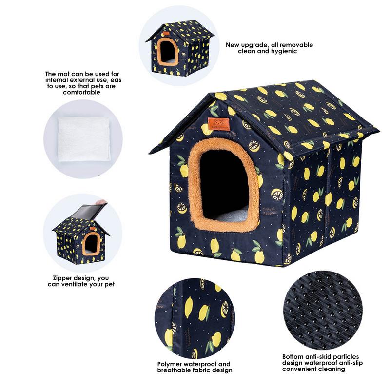 indoor outdoor winter warm cat puppy house