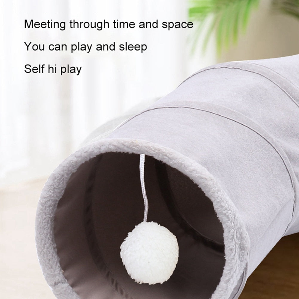 Cat Tunnel for Indoor Cats Collapsible