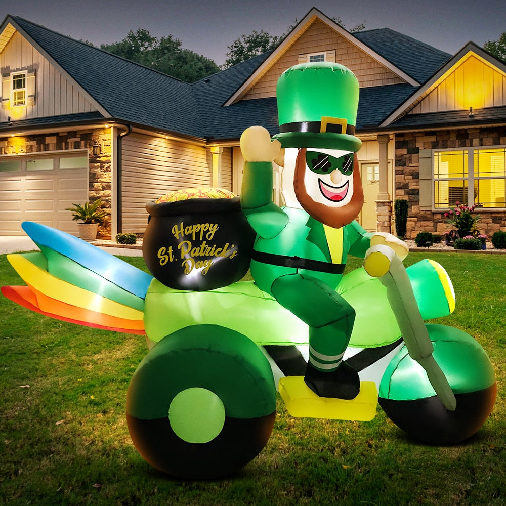 St Patrick Day Inflatable Decoration for Home Outdoor