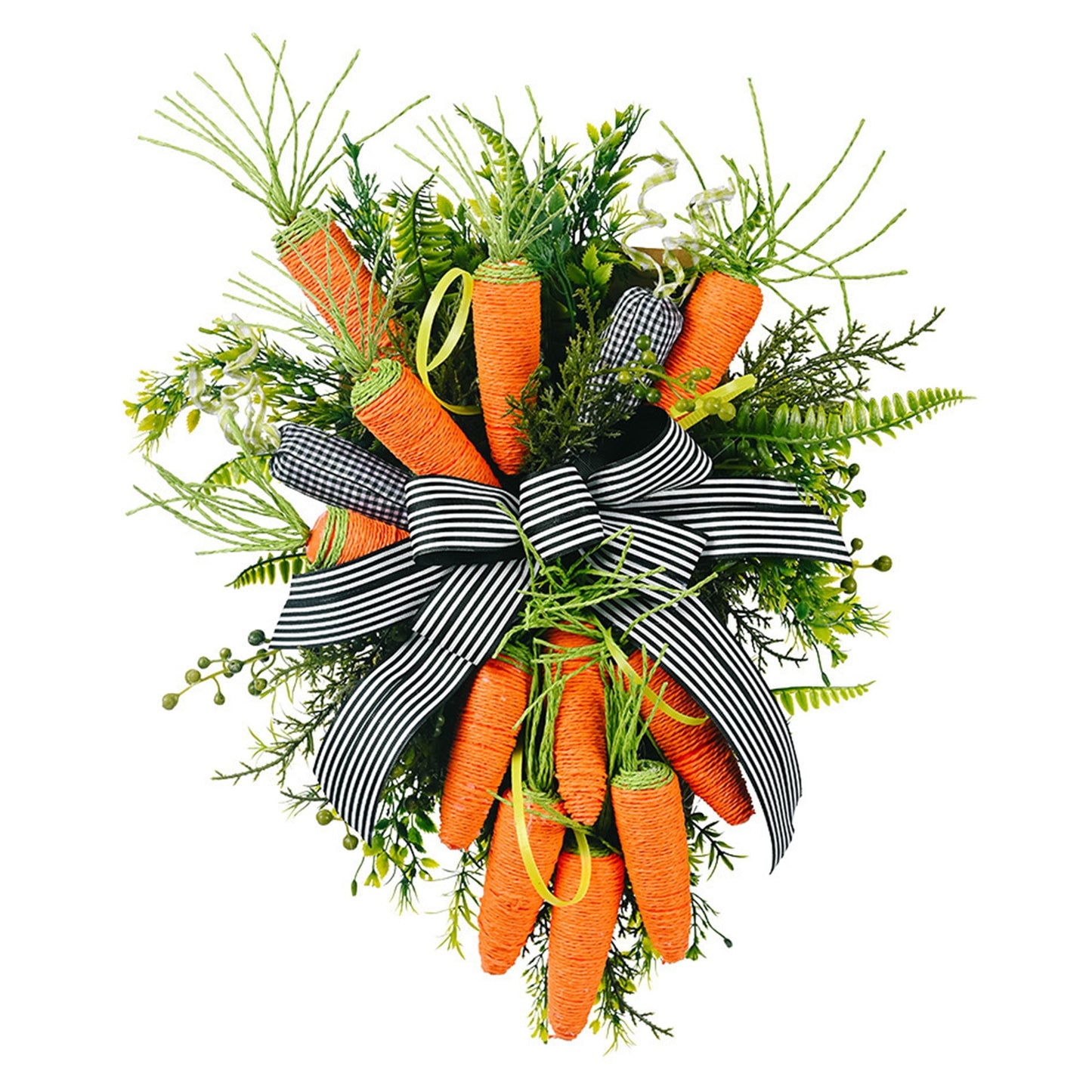 Artificial Holiday Carrot Easter Wreath For Front Door