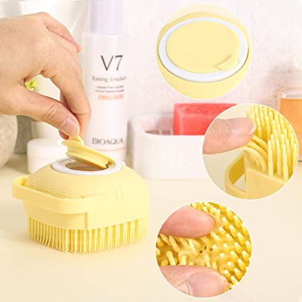 silicone massage body wash scrubber brush