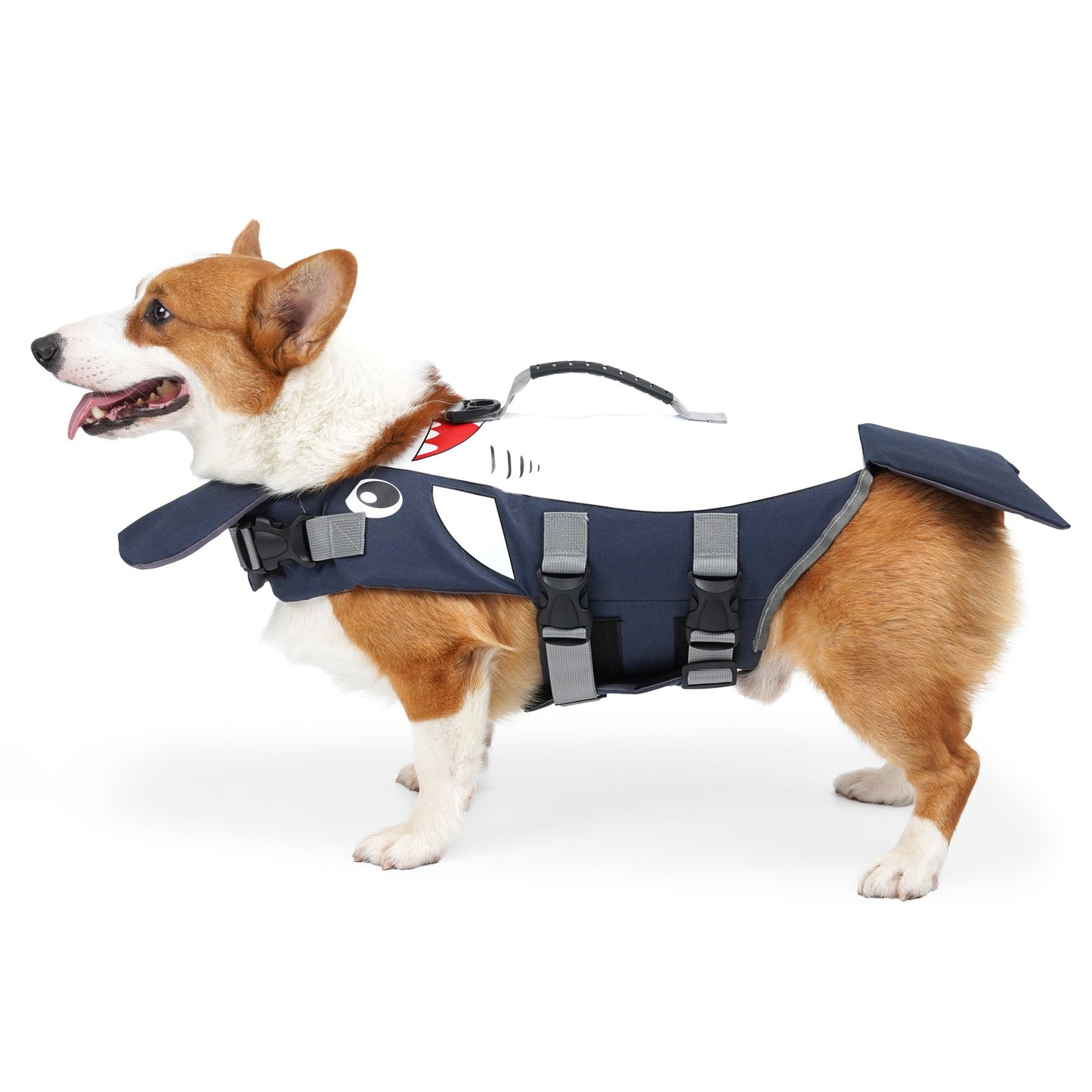 Pet Dog waterproof shark shape Life Jacket Safety Vest