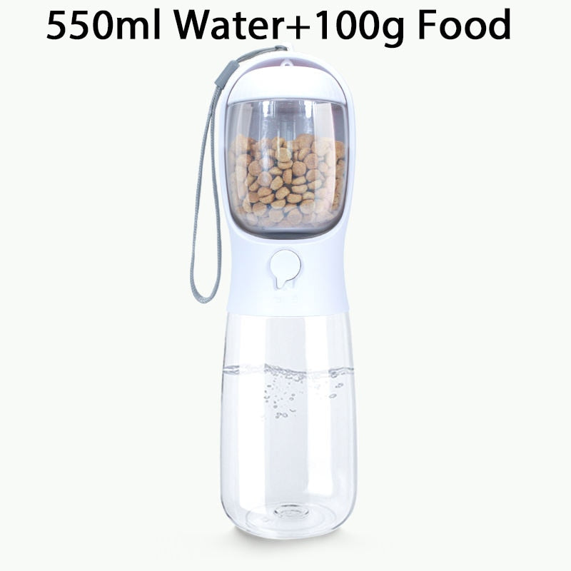 portable pet food and water feeder