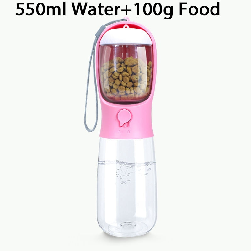 portable pet food and water feeder