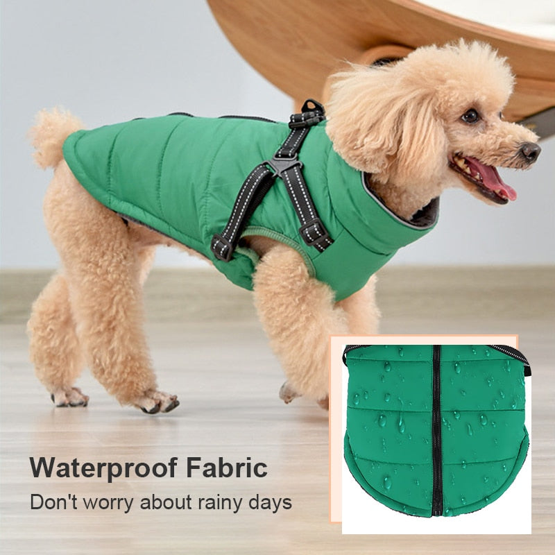 winter waterproof small medium dog coat