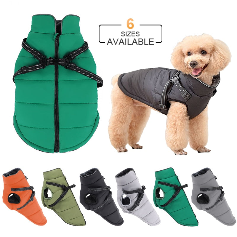 winter waterproof small medium dog coat