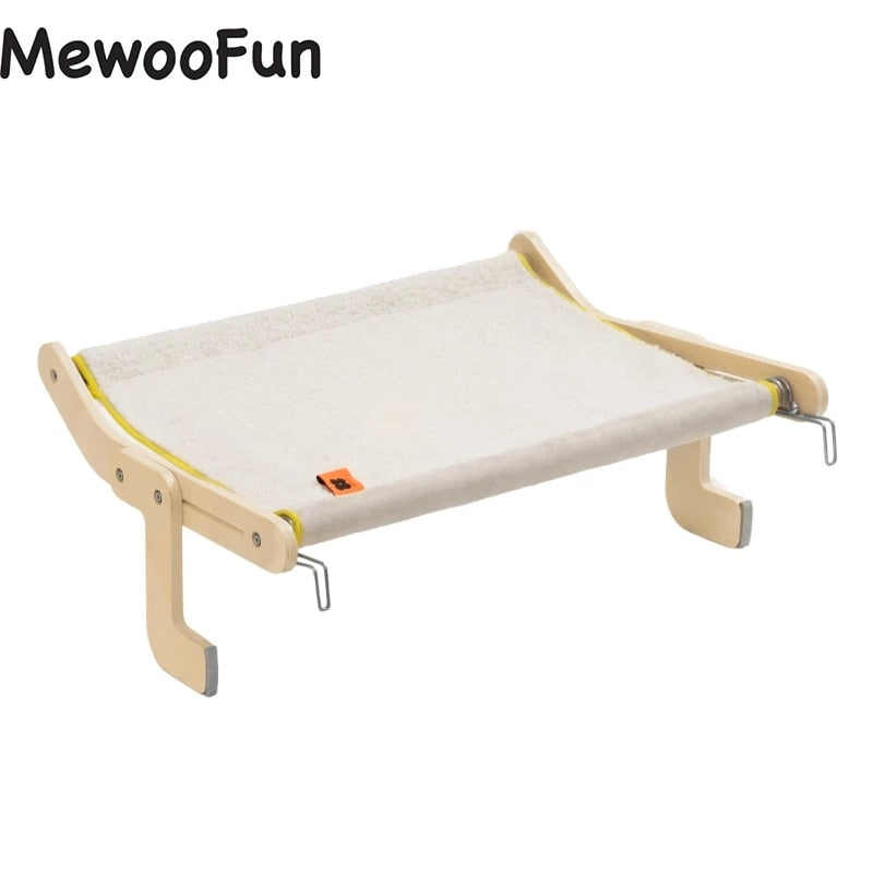 cat wooden window perch hammock