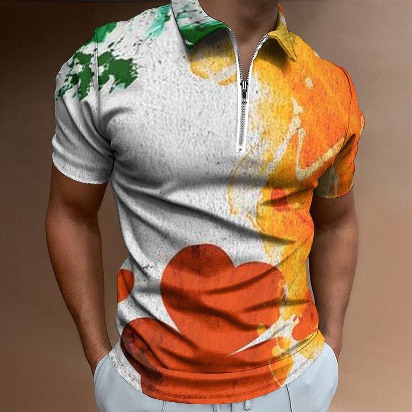 Mens St Patricks Day Fashion Casual 3D Digital Print