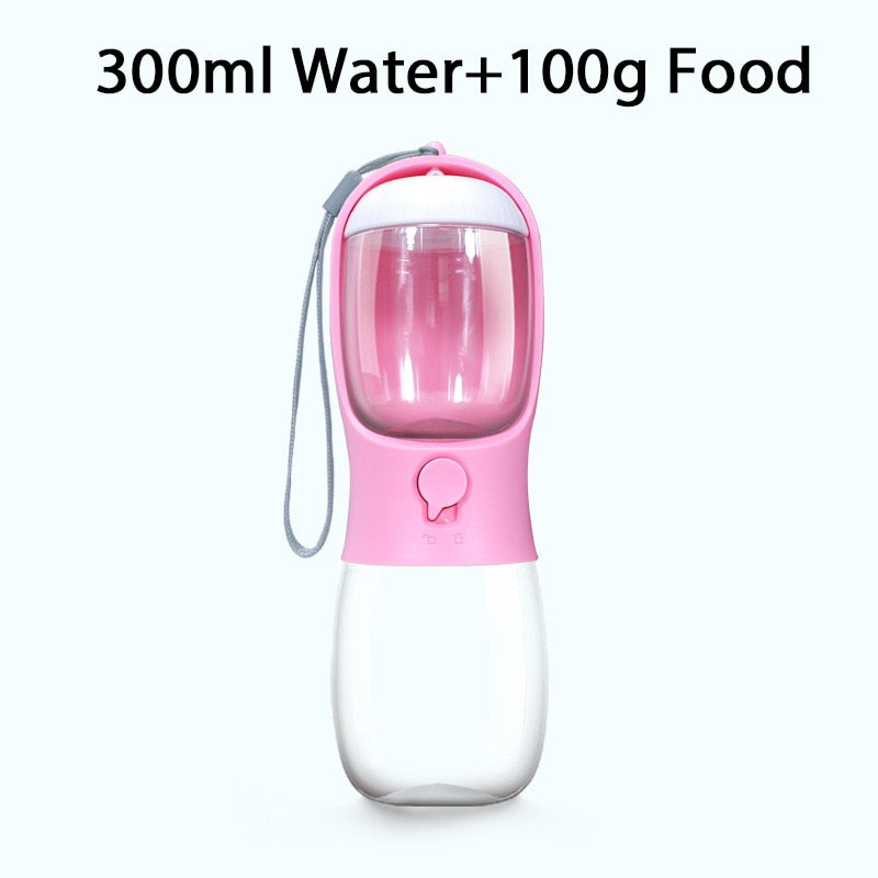 portable pet food and water feeder