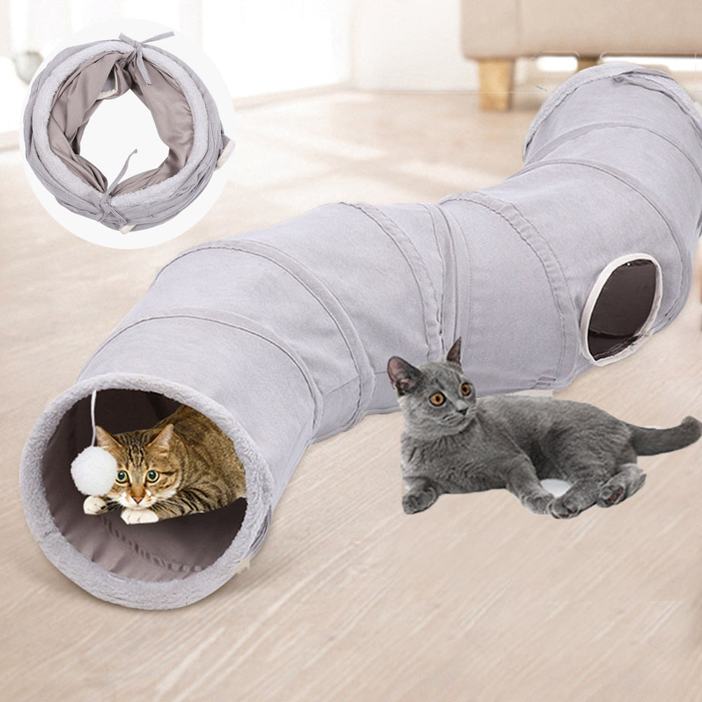 Cat Tunnel for Indoor Cats Collapsible